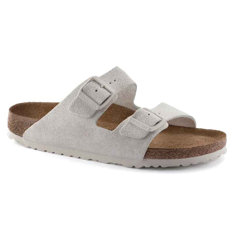 Men's sandals with a buckle closureBirkenstock Arizona Suede Soft Footbed