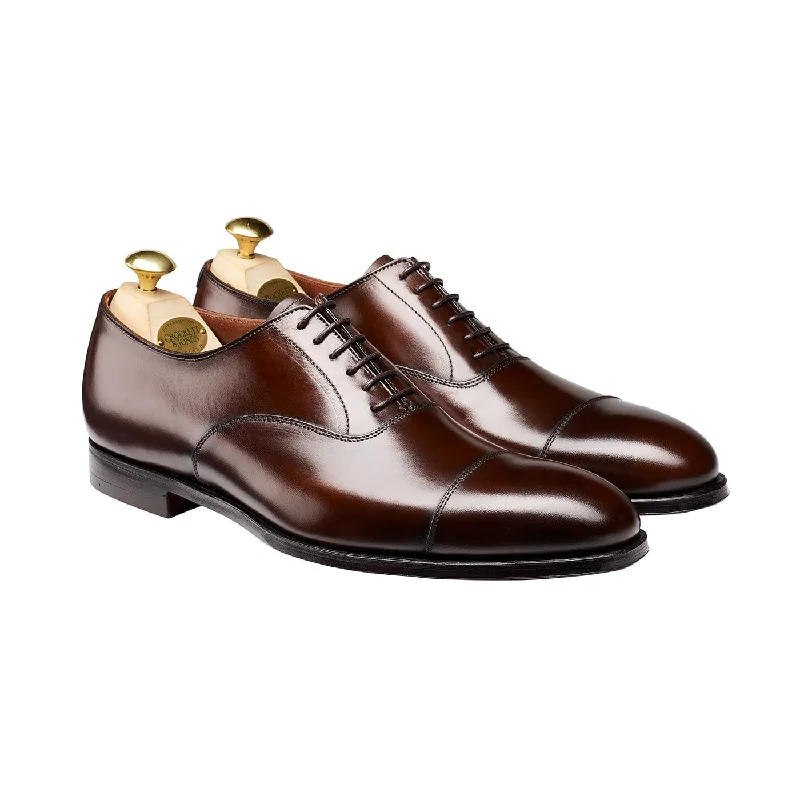 Men's Oxford shoes with a polished leather finishLonsdale Dark Brown Antique Calf