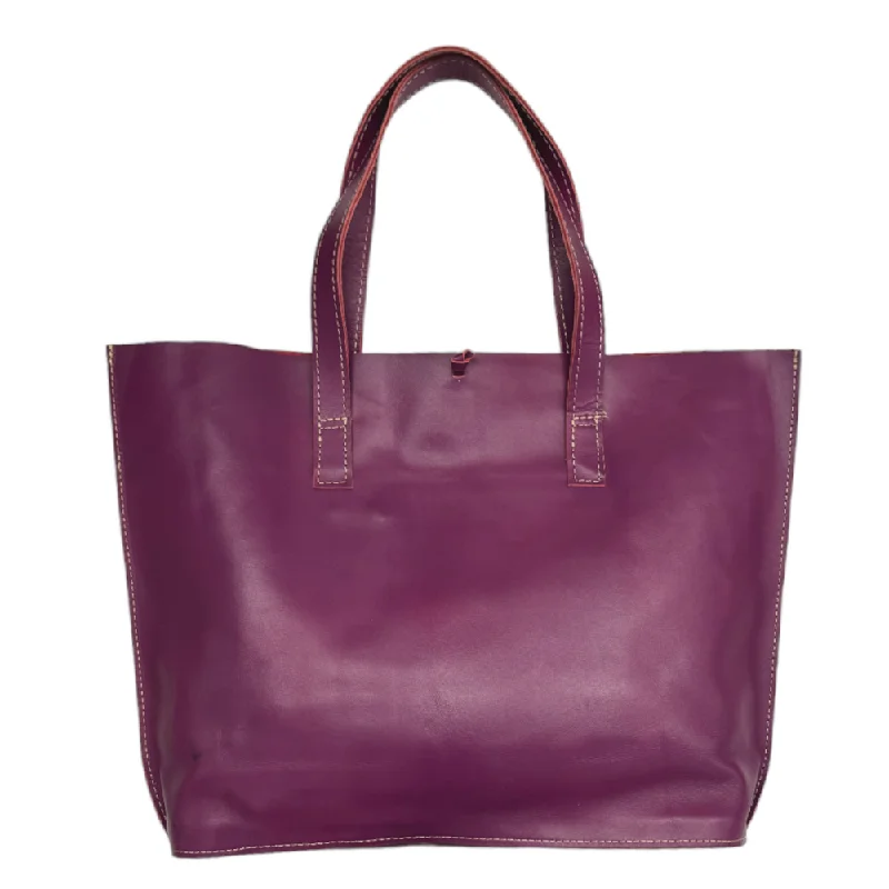 Men's sandals with a toe post designHandmade Leather Tote Bag | Violet