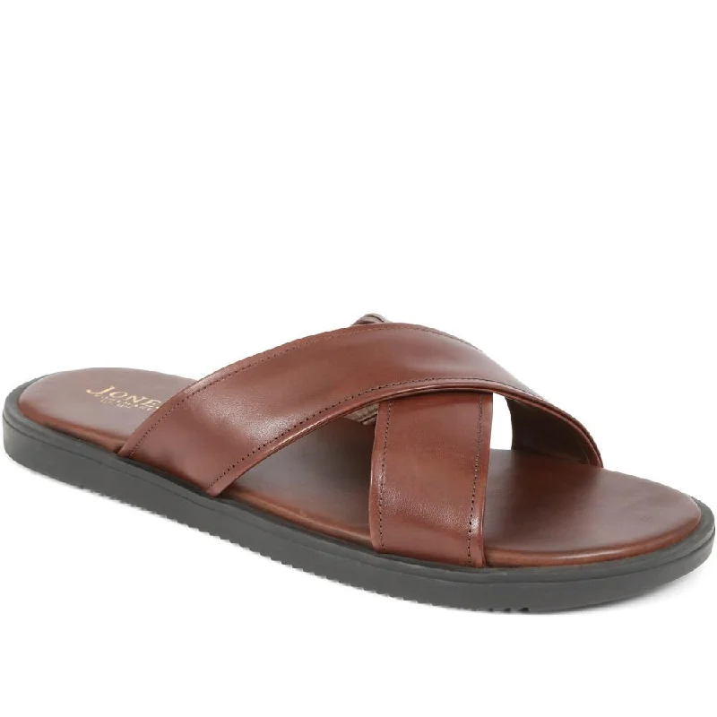 Men's sandals with a durable outer soleWhitehaven Leather Mules  - WHITEHAVEN / 325 005