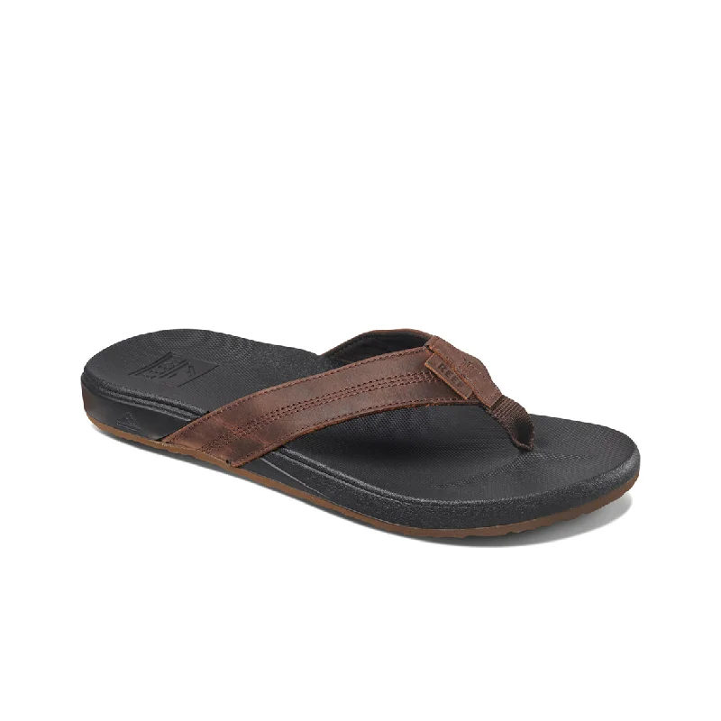 Men's sandals with a wide strap for supportMens Cushion Phantom Le - Black / Brown