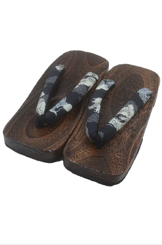 Men's sandals with a wide strap for supportMen Geta : Extra large / XL-26