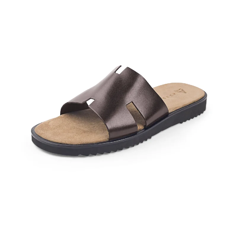 Men's sandals with a padded heelHyderabad XL - Polish Vachetta - TDM