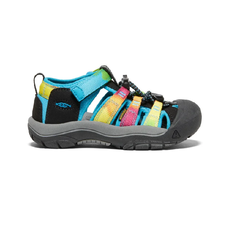 Men's leather sandals with an adjustable strapLittle Kids' Newport H2  |  Rainbow Tie Dye