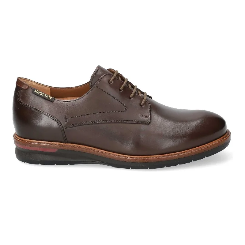 Men's Oxford shoes with a shock - absorbing insole and a leather liningMephisto Men's Falco Brown