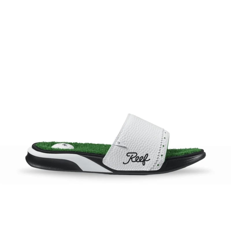 Men's sandals with a removable insole for cleaningReef Men's Mulligan Slide - Green