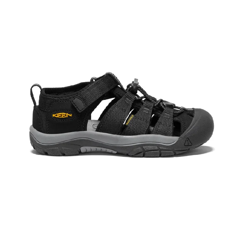 Men's sandals with a wide strap for supportBig Kids' Newport H2  |  Black/Keen Yellow