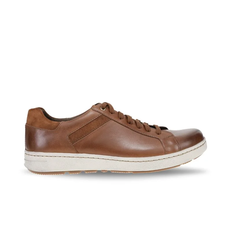 Men's Oxfords with a contrast stitching on the weltDansko Men's Trevor - Tan Burnished Calf