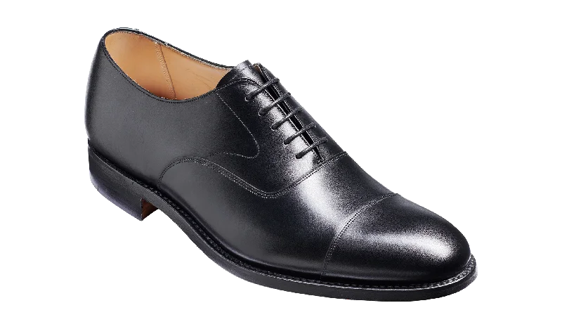 Men's Oxford shoes with a padded insole for all - day comfortMalvern - Black Calf