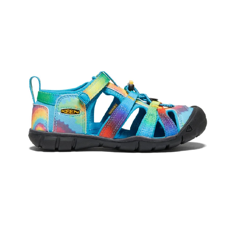 Men's sandals with a cushioned footbedLittle Kids' Seacamp II CNX  |  Vivid Blue/Original Tie Dye