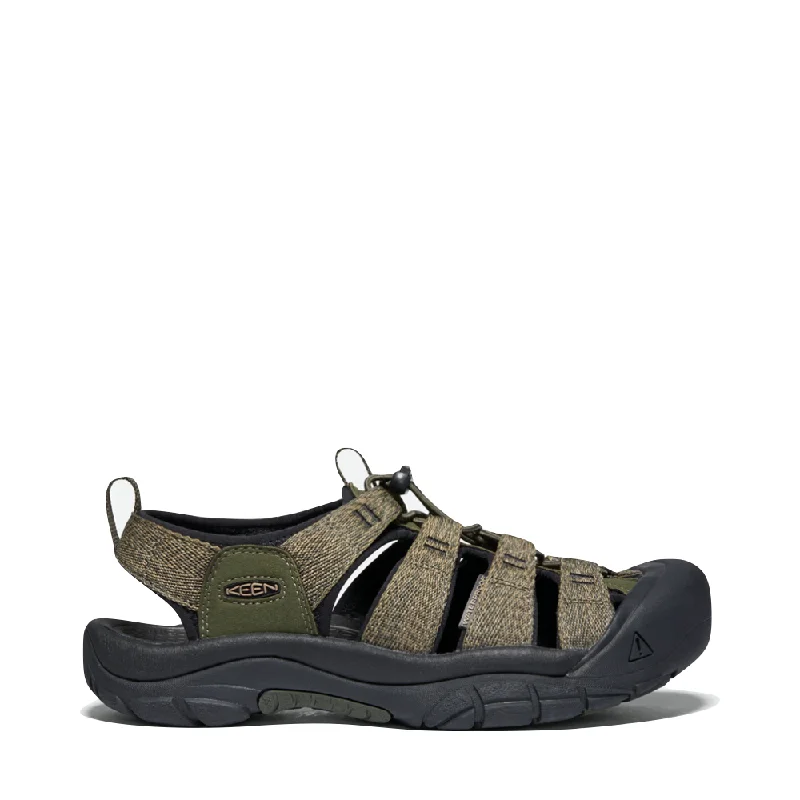 Men's sandals with a shock - absorbing insoleKEEN Men's Newport H2 Waterproof Sandal in Forest Night