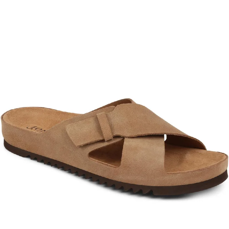 Men's sandals with a buckle closureWavy Leather Mules - WAVY / 325 411