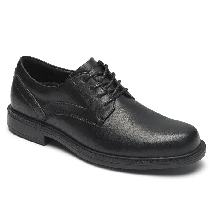 Men's leather Oxford shoes with a plain toeMens Dunham Jericho Black