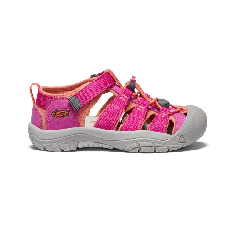 Men's leather sandals with an adjustable strapBig Kids' Newport H2  |  Verry Berry/Fusion Coral