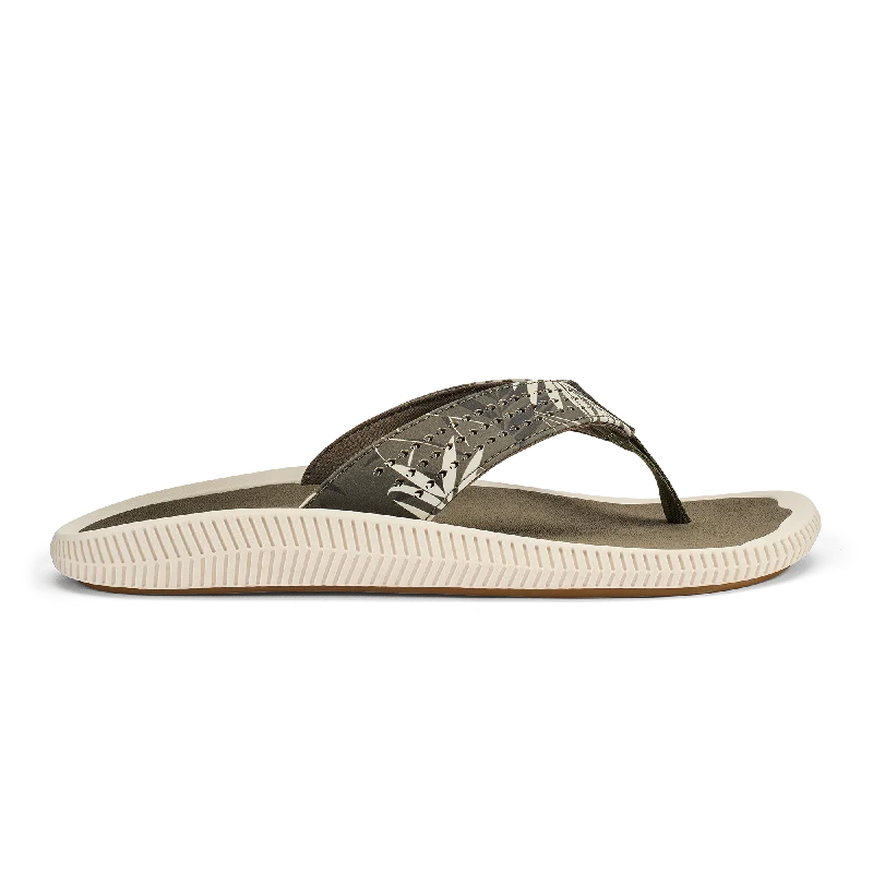 Men's sandals with a perforated leather upper for ventilationUlele - Hunter / Aloha