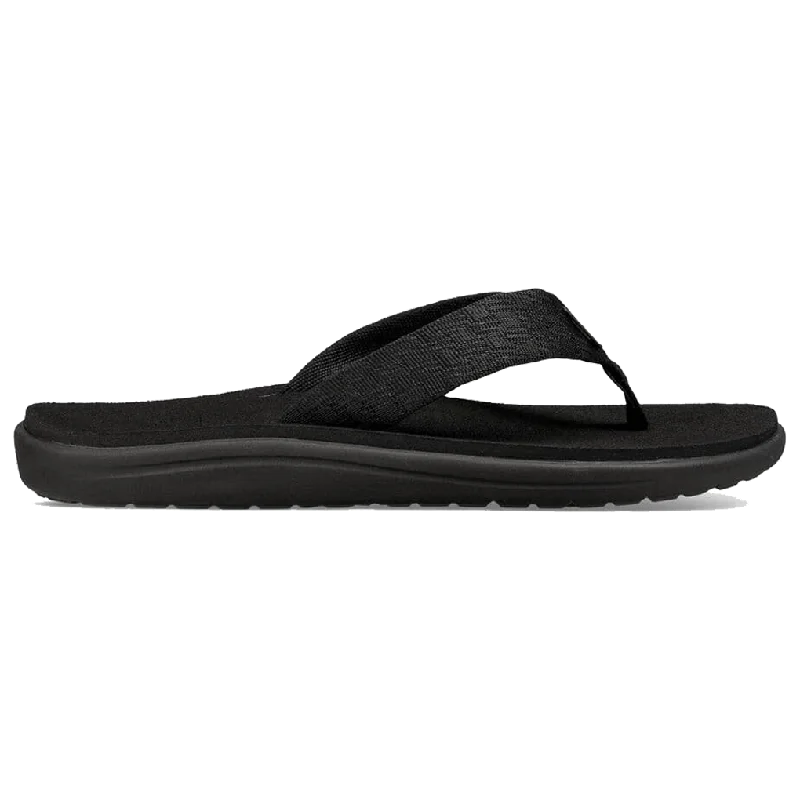 Men's sandals with a wide strap for supportTeva Men's Voya Flip Flop Brick Black