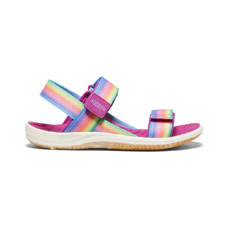 Waterproof men's sandals for water activitiesBig Kids' Elle Backstrap  |  Rainbow/Festival Fuchsia