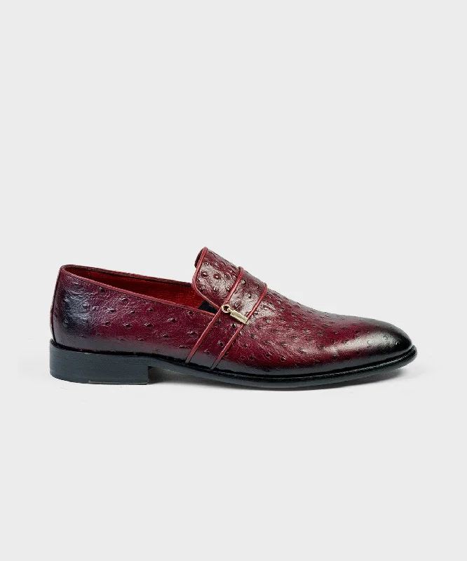 Red Leather Loafers