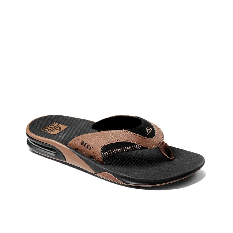 Men's sandals with a stretchy strap for a better fitMens Fanning - Black & Tan