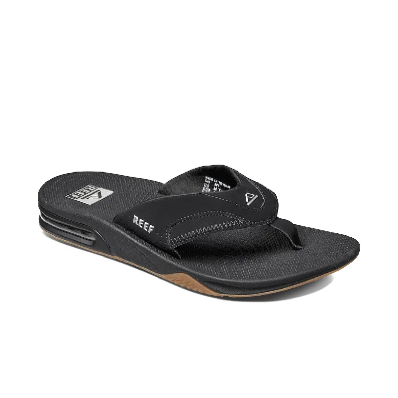 Flip - flop style men's sandals for beach wearMens Fanning-Black/Silver