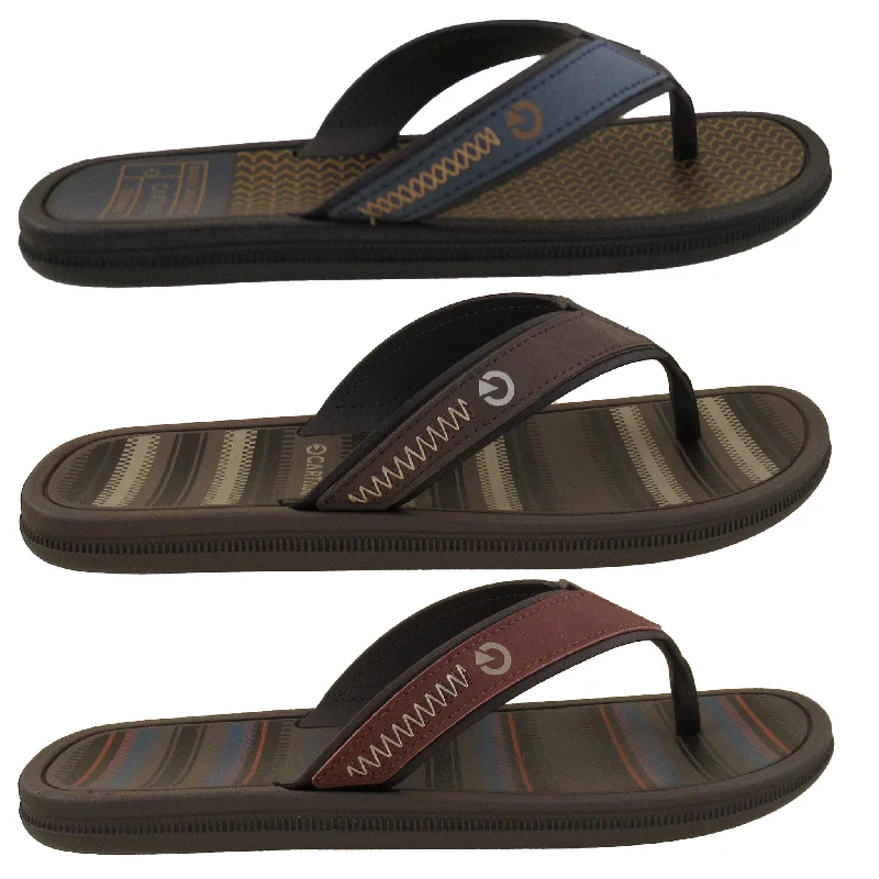 Men's leather sandals with an adjustable strapMen's Cartago Maiorca II Flip Flop Sandals