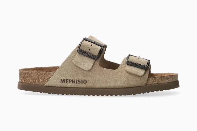 Men's sandals with a buckle closureNerio - Warm Grey