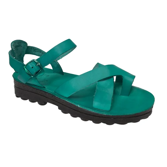 Men's sandals with a stretchy strap for a better fitTovah - Molded Crossover Strap Sandal | Turquoise