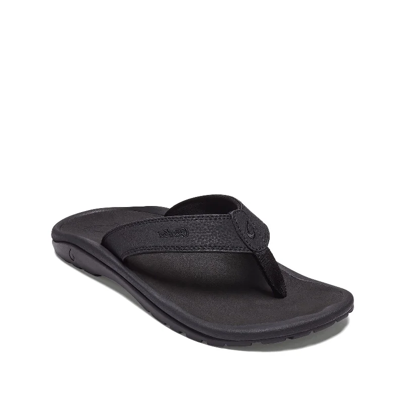 Men's sandals in a neutral color like black or brownMen's Shoes OluKai OHANA Water Resistant Sandals 10110A-4040 BLACK / BLACK