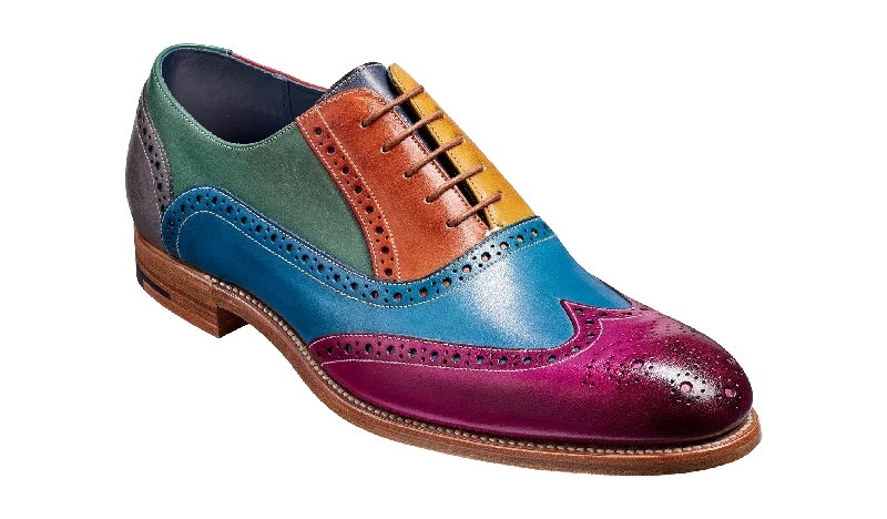 Men's Oxford shoes with a decorative inlay on the toeValiant Multi - Multi Coloured