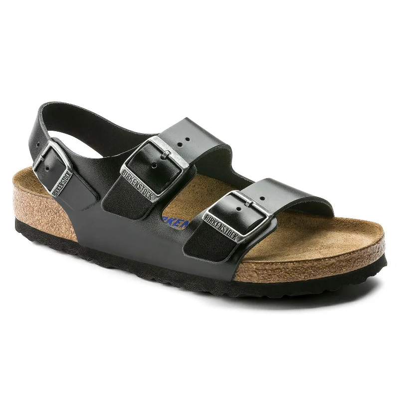 Men's sandals with a toe post designBirkenstock Milano Soft Footbed - Leather