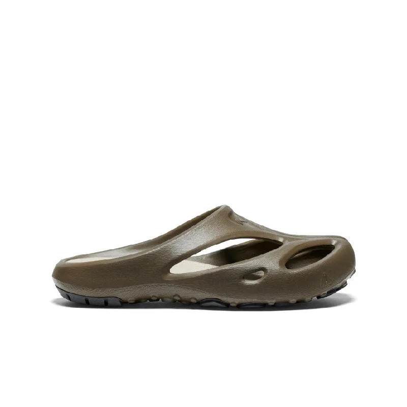 Men's sandals with a decorative buckle or charmMen's Shanti Clog  |  Canteen/Plaza Taupe