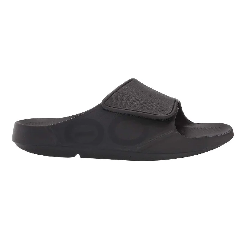 Men's sandals with a cushioned footbedOOFOS Men's OOahh Sport Flex Black