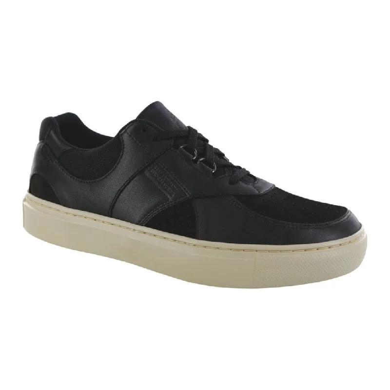 Men's Oxford shoes with a decorative inlay on the toeSAS Men's High Street Lace Up Sneaker - Black Ash