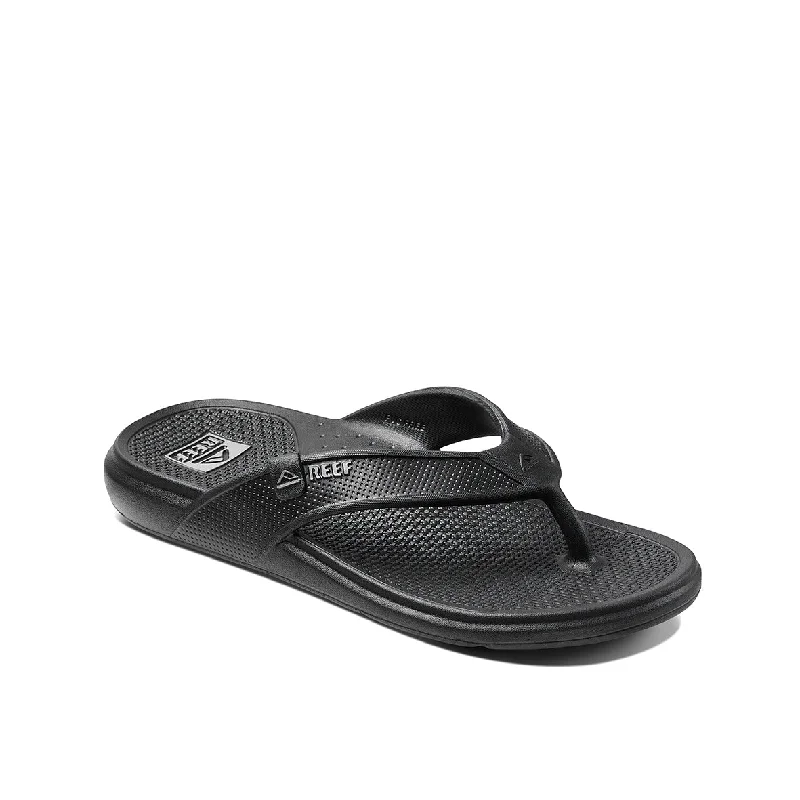 Men's leather sandals with an adjustable strapMens Oasis-Black