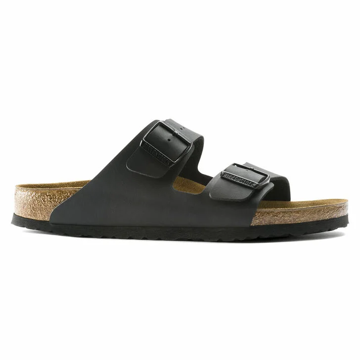 Men's sandals with a perforated leather upper for ventilationArizona Black BF SFB Regular