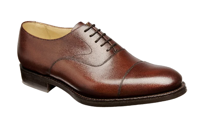 Men's Oxfords with a low - heeled design and a square toeMalvern 2 - Ebony Calf