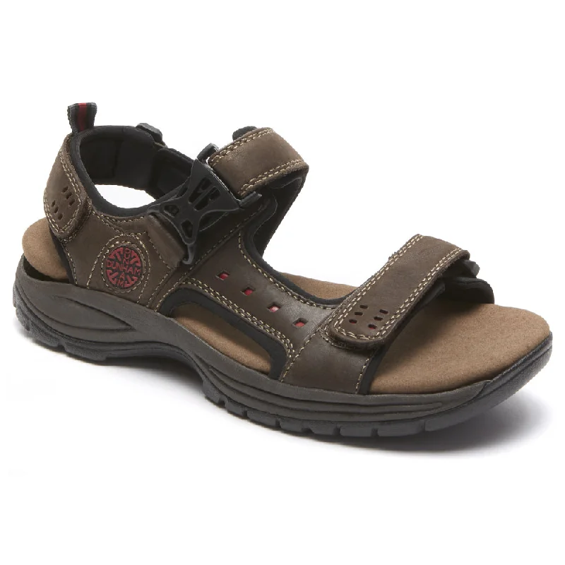 Men's sandals with a removable insole for cleaningDunham Nolan Adjustable Sandal Brown (Men's)