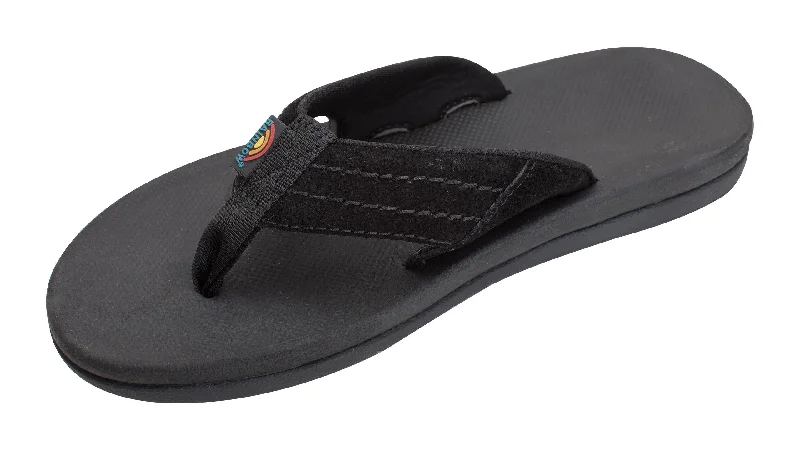 Men's sandals in a neutral color like black or brownRainbow Eastcape Molded Rubber Men's Sandals - Black