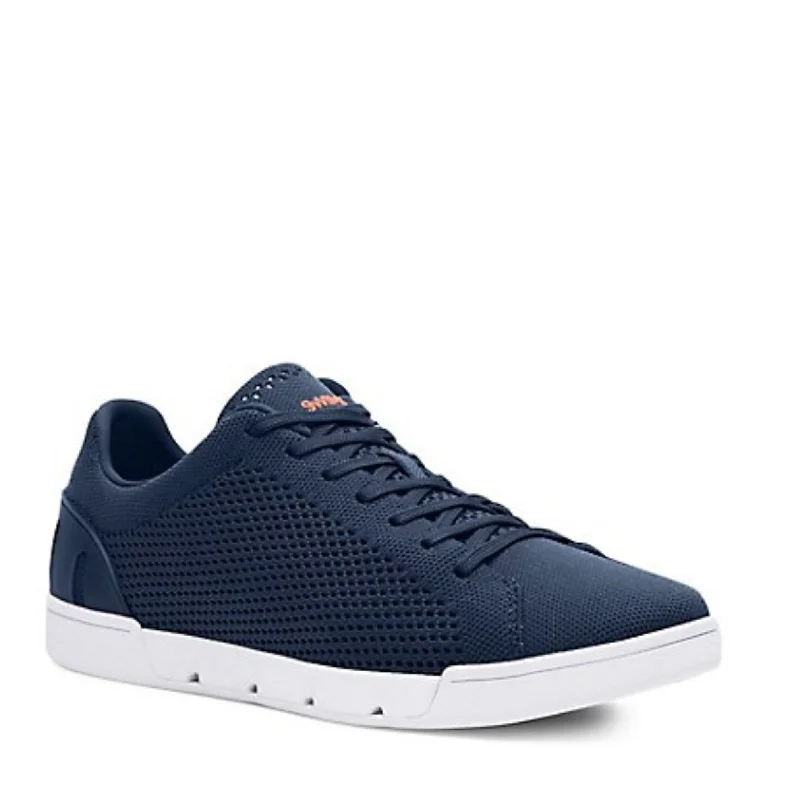 Men's leather sandals with an adjustable strapBreeze Tennis Knit Sneaker (Navy)