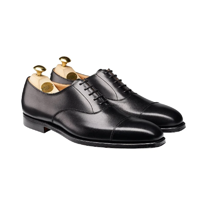 Men's Oxford shoes with a padded insole for all - day comfortHallam Black Calf