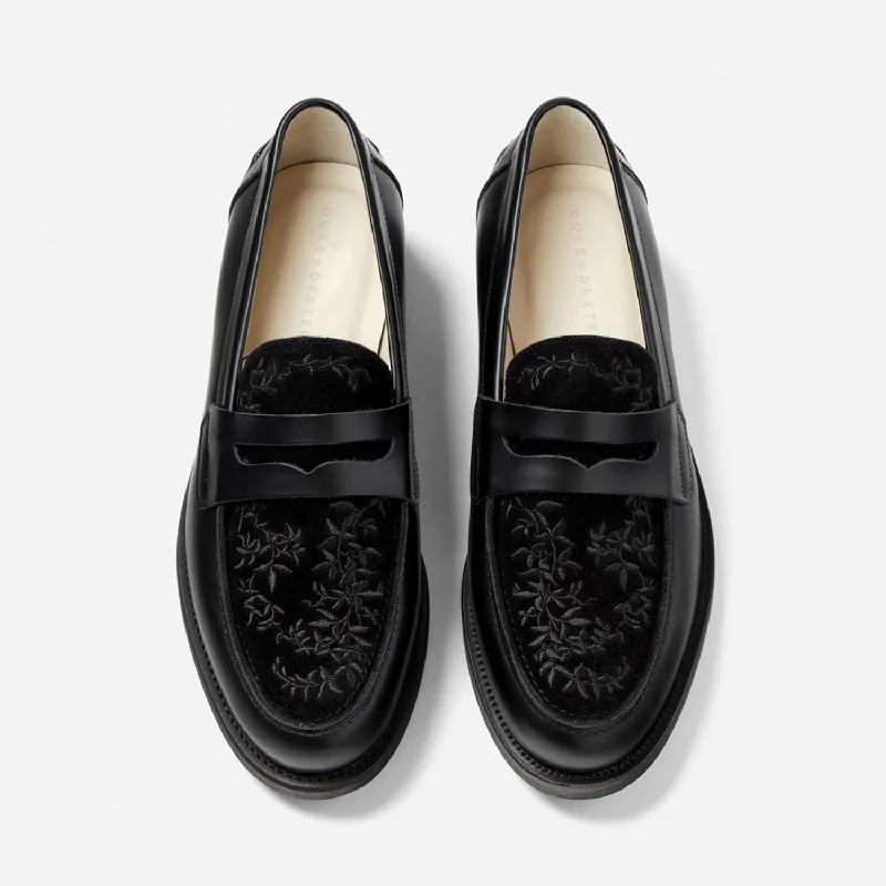 Wilde Black Vine Penny Loafer - Men's