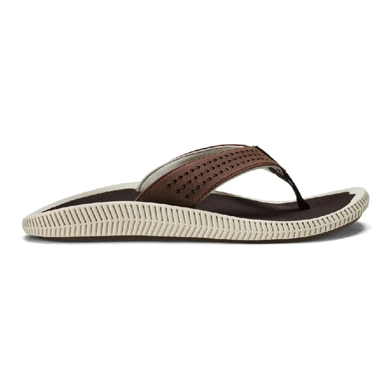 Men's sandals with a shock - absorbing insoleOlukai Men's Ulele Dark Wood