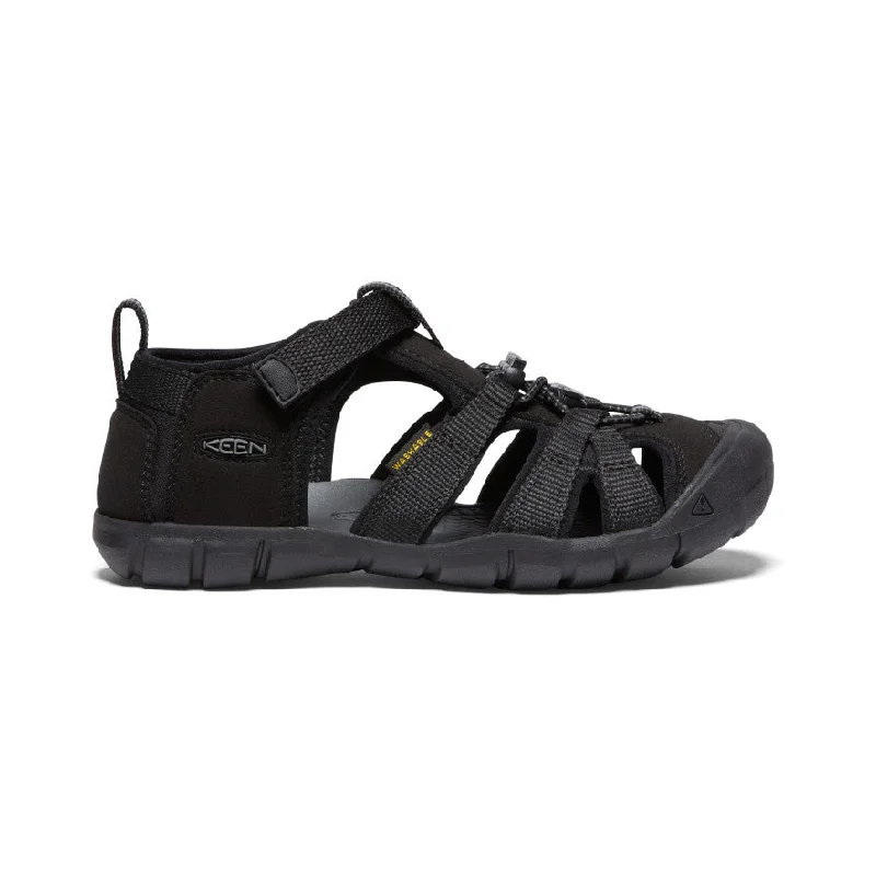 Men's sandals in a neutral color like black or brownBig Kids' Seacamp II CNX  |  Black/Grey