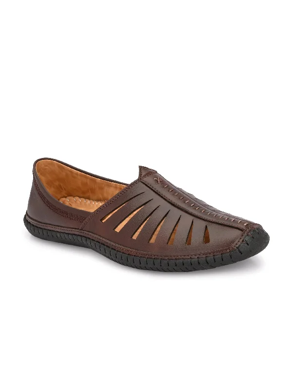 Men's sandals with a decorative buckle or charmCARLO ROMANO By Wasan Shoes Men's Vegan Leather Nagra shoes