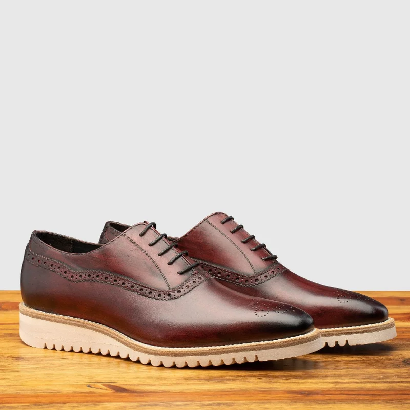 Men's Oxfords with a padded collar for a comfortable fitCalzoleria Toscana Onice Two-Piece Oxford -Q548