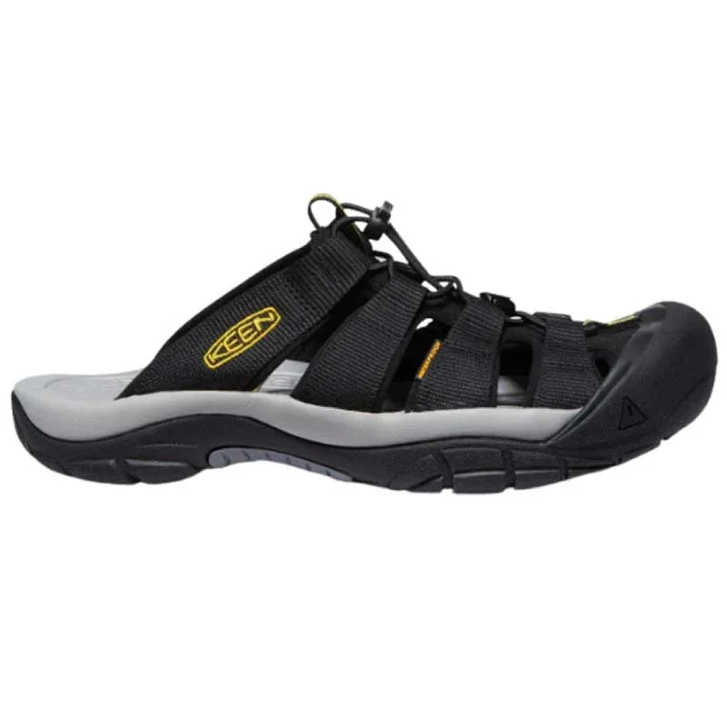 Men's sandals with a stretchy strap for a better fitKEEN Men's Newport Slide - Black/Keen Yellow