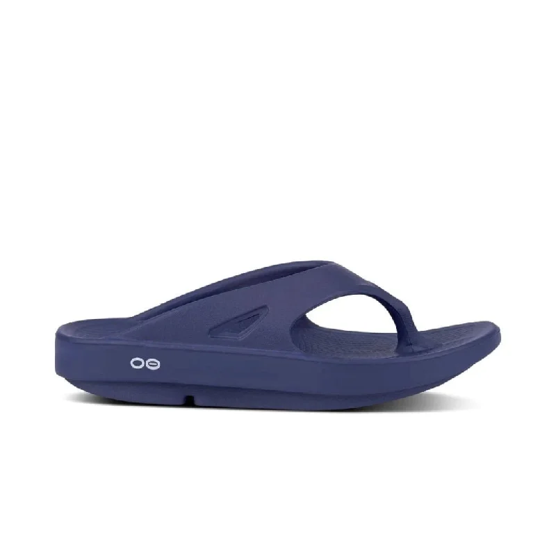 Men's sandals with a buckle closureOOFOS OOriginal Thong - Navy